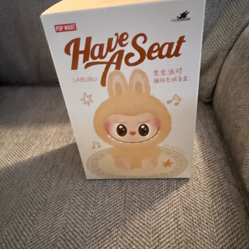 Pop Mart Labubu Have A Seat Plush Toy - Cream